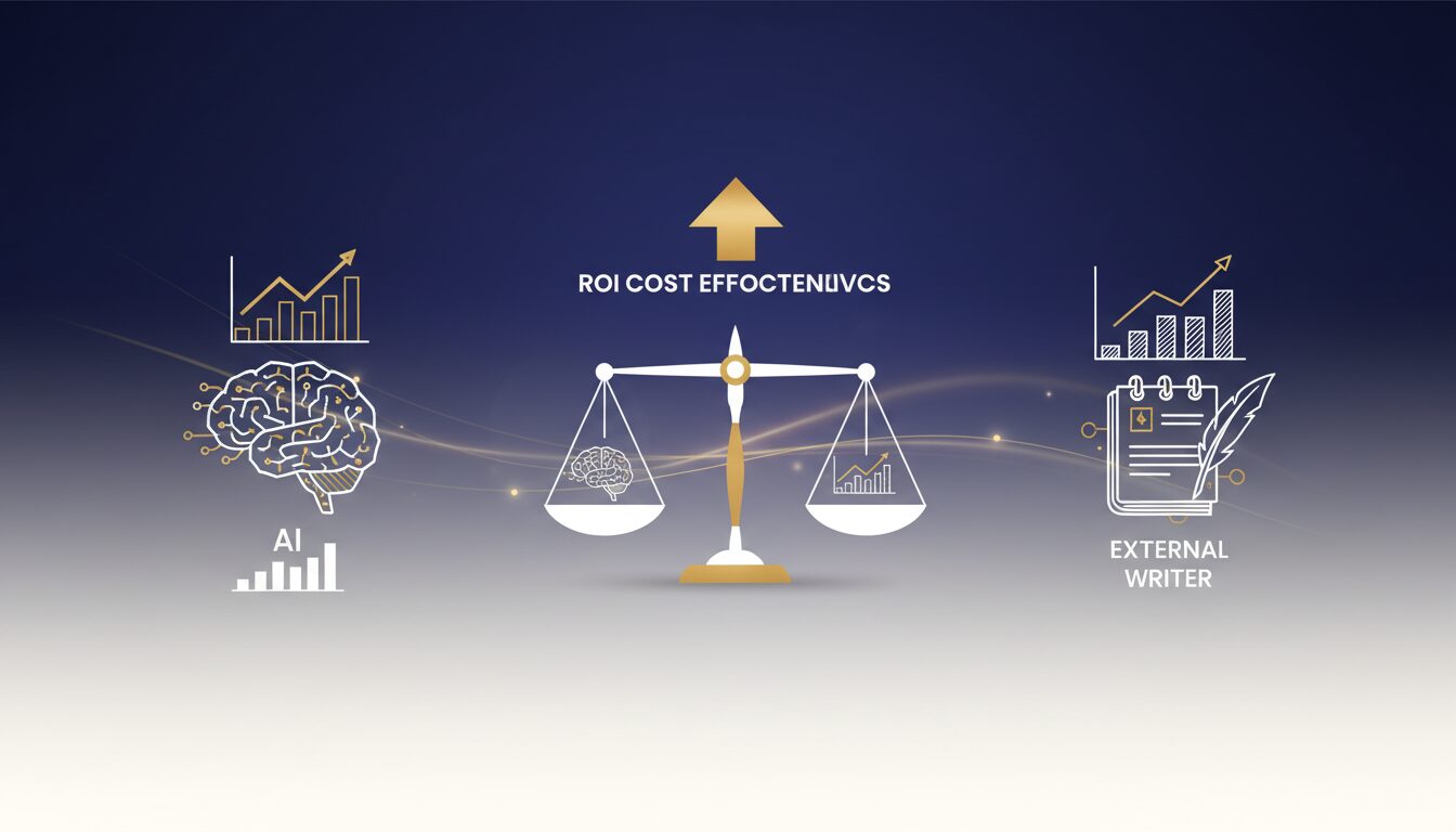 費用対効果とROI分析：AI vs 外注ライター